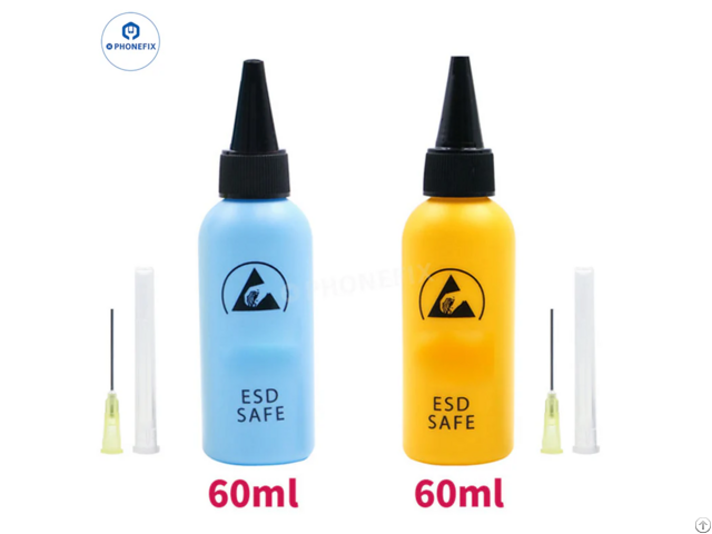 Antistatic Solvent Bottle With Needle Tip Flux Dispenser