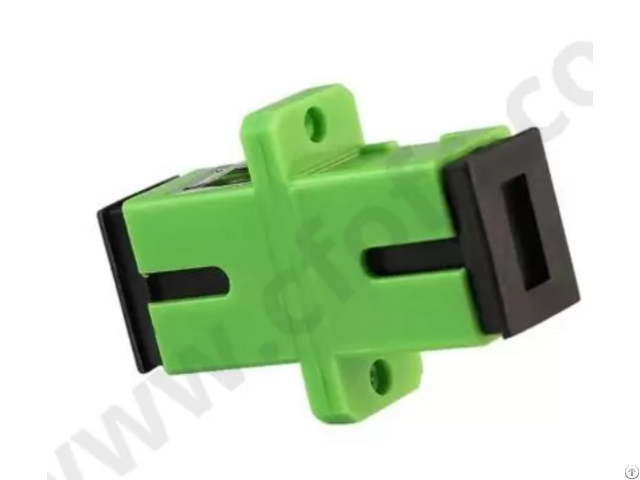 Sc Simplex Fiber Optic Adapter With Flange
