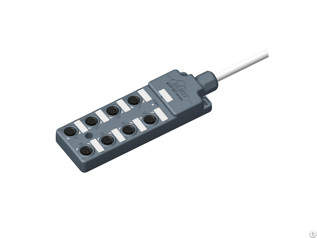 Dbw 4 Way M12 Single Channel 2 5m Pre Cast Cable Conductor Splitter Ip67 Waterproof Io