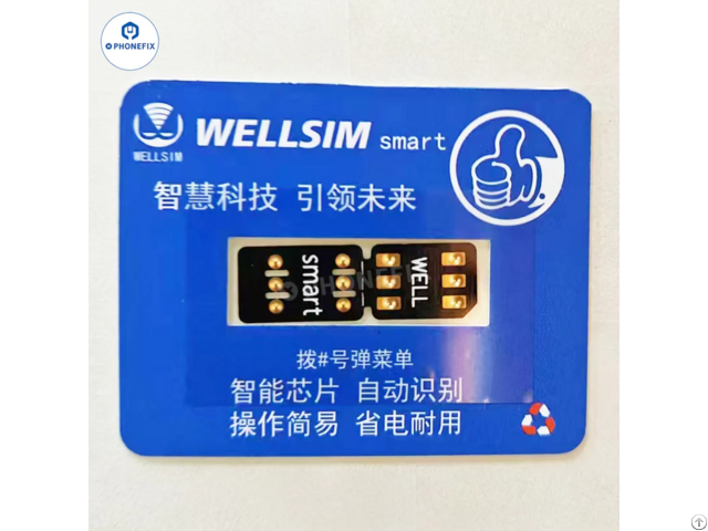 Wellsim Sim Unlocking Card For Ios18 Iphone Xr 16 Pro Max