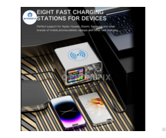 Tensai 8 Port Fast Charging Station With Wireless Charger