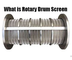 Wedge Wire Rotary Drum Screen For Water Wastewater Treatment