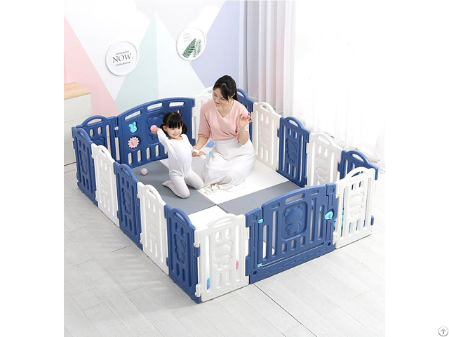 High Quality Square Shape Indoor Outdoor Folding Baby Playpen Game Fence For Kids