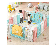 Indoor Kids Toy Toddler Plastic Safety Fence Foldable Baby Playpen With Balls