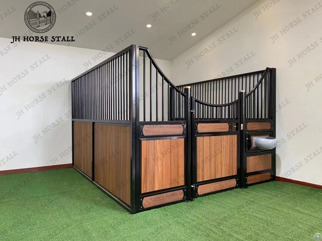 Jh Stable Factory 12’ Elegant European Horse Stall Bamboo Panel Hot Dip Galvanized Fence