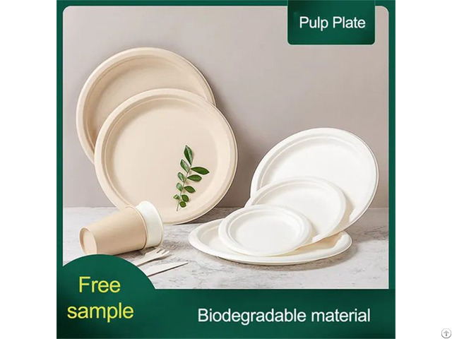 Compostable Disposable Pulp Paper Plates