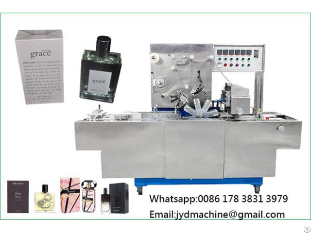 Auto Cellophane Wrapping Machine For Perfume Box By Transparent Film
