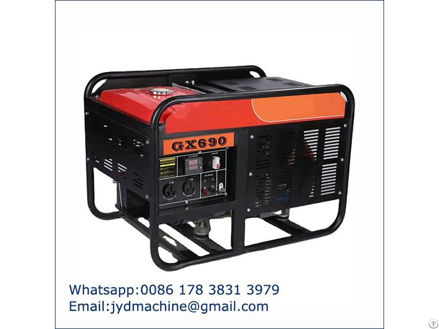 Commercial Portable Gasoline Generator With Double Cylinder