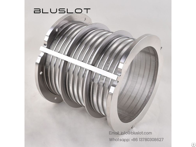Wedge Wire Cylindrical Screen Basket For Sepcom Screw Press Separator