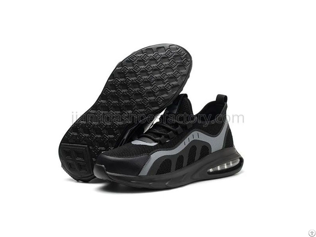 Anti Puncture Air Cushion Sole Flyknit Safety Footwear
