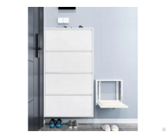 Furnitopper Steel Furniture Flip Bucket Door Metal Shoe Cabinet For Home Corridor Elevator