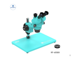 Rf4 Rf 6558x Trinocular Stereo Zoom Microscope For Electronic Repair