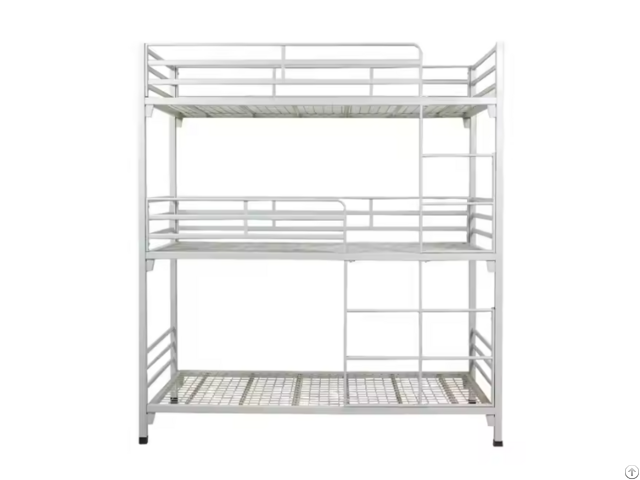 Three Person 3 Layers Metal Iron Beds Steel Triple Bunk Bed