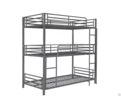 Heavy Duty Metal Triple Bunk Bed Frame For Adults Kids