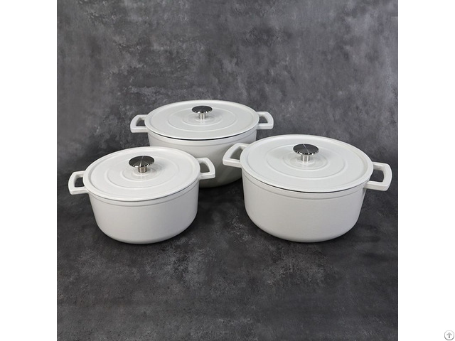Sarchi 5 Quart Round Enameled Cast Iron Stock Pots