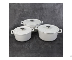 Sarchi 5 Quart Round Enameled Cast Iron Stock Pots