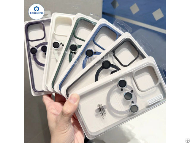 Frosted Phone Case With Magnetic Ring For Iphone