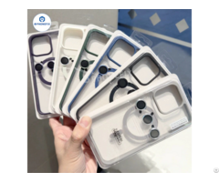 Frosted Phone Case With Magnetic Ring For Iphone