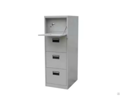 Vertical Metal Steel 4 Door 3 Drawer Hanging File Cabinet With Safe Vault
