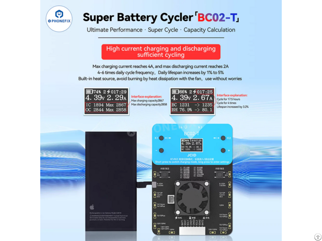 Jcid Bc02 T Iphone Battery Health Cycler