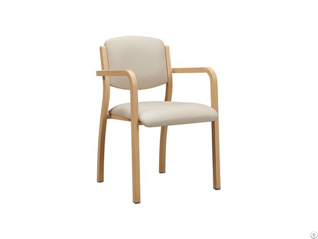 Modern Metal Wood Grain Armchair Yw5803 Yumeya