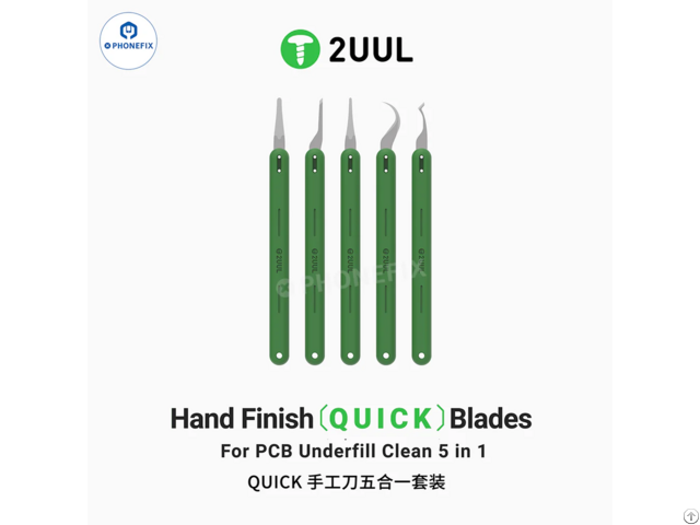 2uul Hand Finish Quick Blades Kit For Pcb Clean