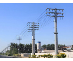 Power Distribution And Transmission Pole