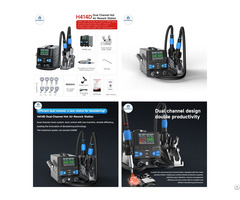 Aixun H414d 1400w Dual Hot Air Gun Bga Rework Station