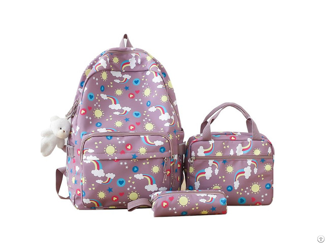Nylon Adjustable Shoulder Strap School Bag Yy820
