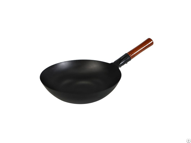 Lightweight Commercial Thin Non Stick Carbon Steel Chinese Wok