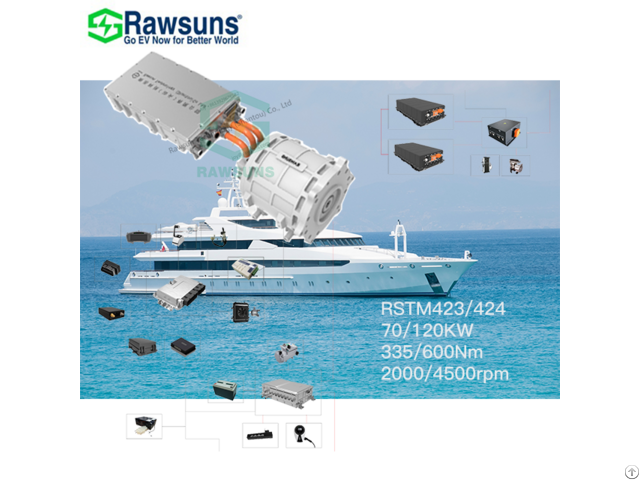 New 70kw 2000rpm Pmsm Electric Battery Ev Boat Conversion Kit