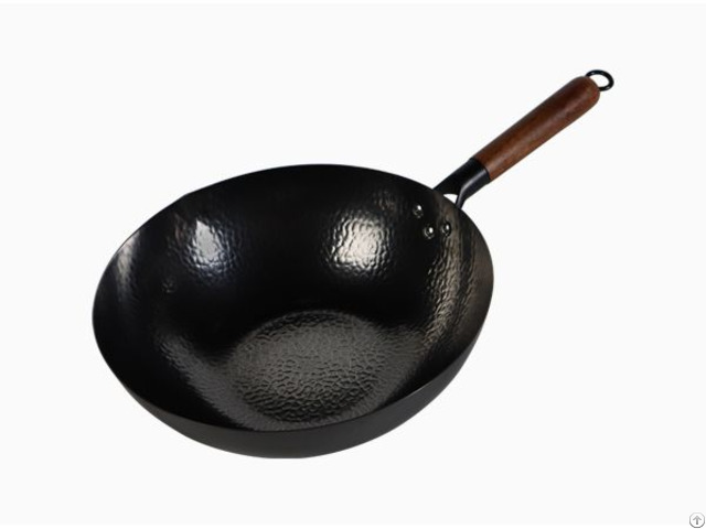 Chinese Hammered Ultra Lightweight Thin Carbon Steel Peking Wok