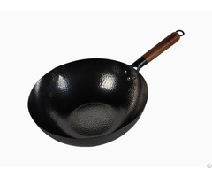 Chinese Hammered Ultra Lightweight Thin Carbon Steel Peking Wok