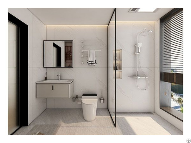 Factory Wholesale Plywood Bathroom Vanity Modern And Durable Cabinet With Basin Mirror