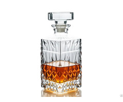 Square Engraved Design Whisky Bottle 500ml 700ml 750ml