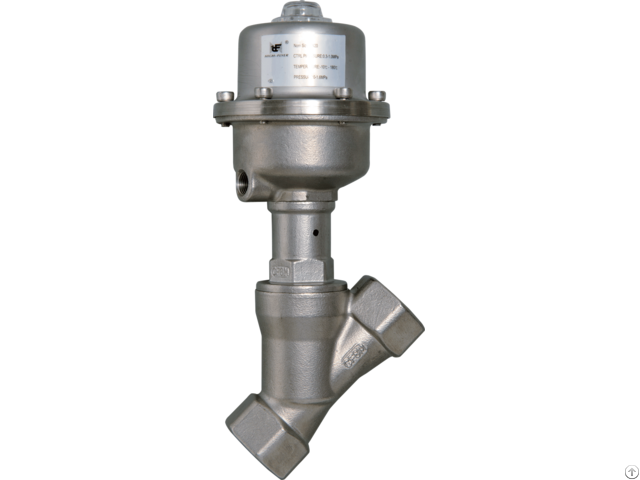Dn10 Dn80 Angle Seat Valve With Ss304 Pneumatic Actuator