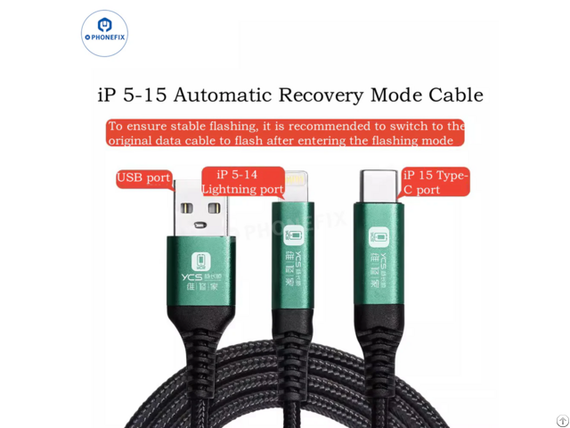 Ycs Recovery Mode Cable Trinocular Head For Iphone 6 16 Pro Max