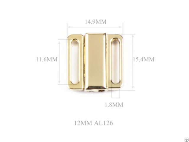 12mm Metal Bra Clasp Sewing Lingerie Front Closure Replacement Part