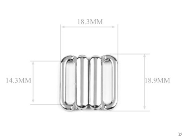 Metal Alloy Swim Bra Buckle Closure 15mm