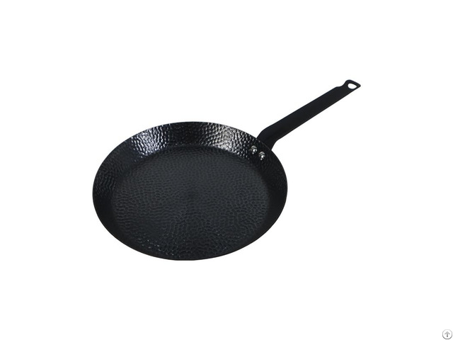 Pre Seasoned Hammered Carbon Steel Crepe And Tortilla Pan