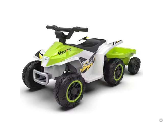 Kids Compact Sporty Electric Off Roader For Children With Rear Trailer