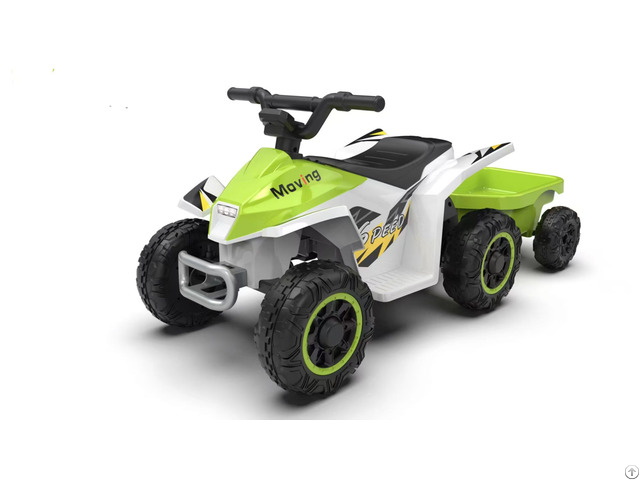 Kids Sporty Electric Off Roader For Children With Rear Trailer