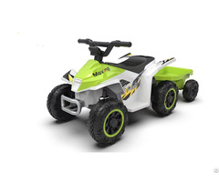 Kids Sporty Electric Off Roader For Children With Rear Trailer