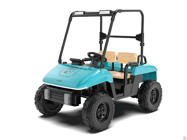 Bluetooth Music Kids Golf Cart With 2 4g Remote And Led Lights