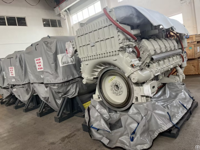 Man 12vp185 Marnie High Speed Diesel Engine For Coast Guard Vessel
