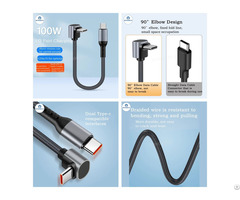 90° Elbow Fast Charging Data Type C Lightning Cable