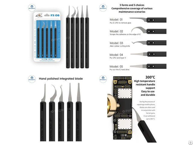 Phonefix Hand Polished Blade Set Phone Edge Glue Removal