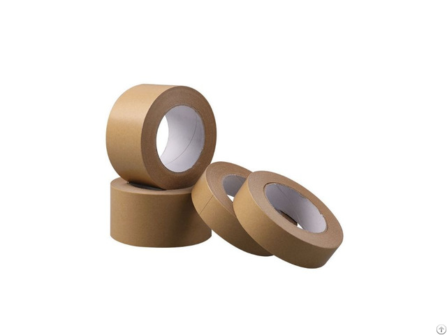 Kraft Packaging Tape White Paper Water Activated Custom Banding Packing Gummed