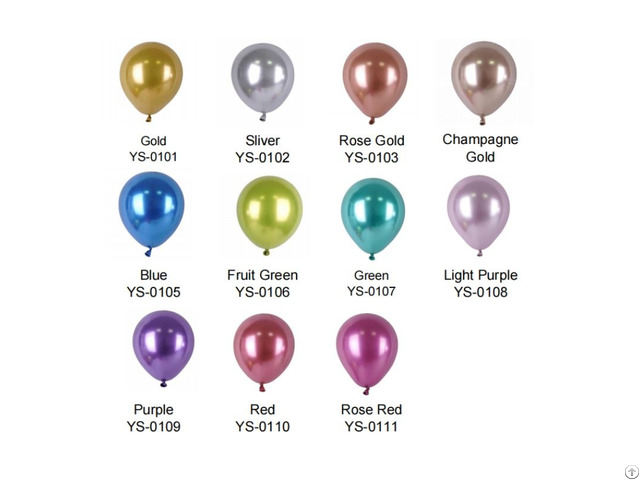 Chrome Color Balloons