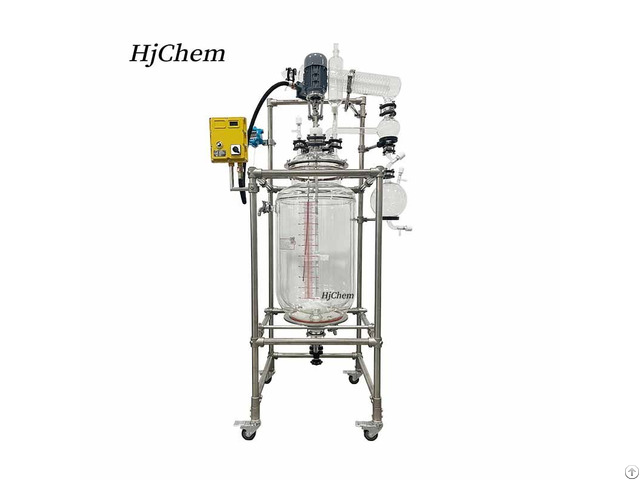 Pilot 100 Liter Double Jacketed Glass Batch Reactor